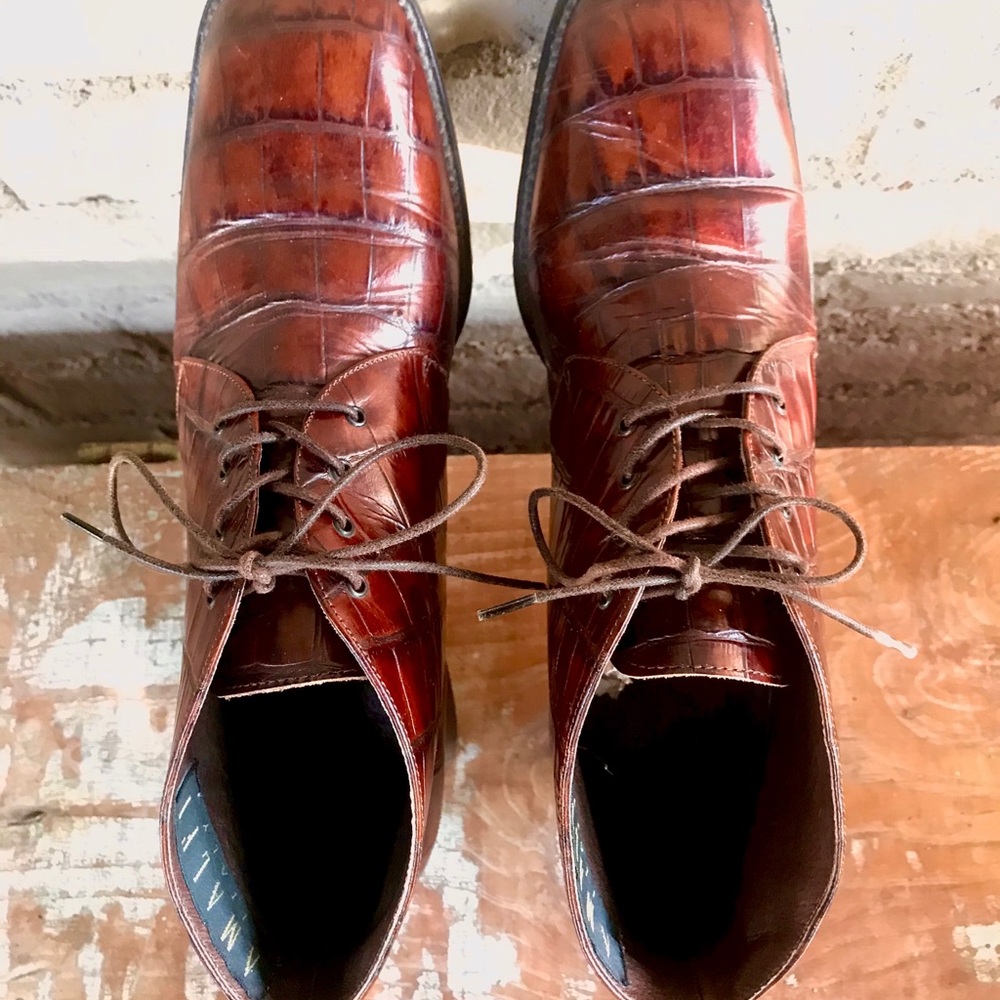 *****SOLD*SOLD****Annie Hall Ankle Boots made in Italy by AMALFI - Picture 6 of 10